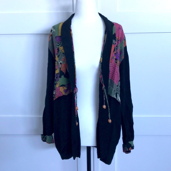 Vintage Tops - CLEO boho cardigan-style top